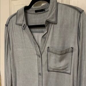 Talulah / Aritzia | Soft Oversize Grey Button Down Shirt - Size M